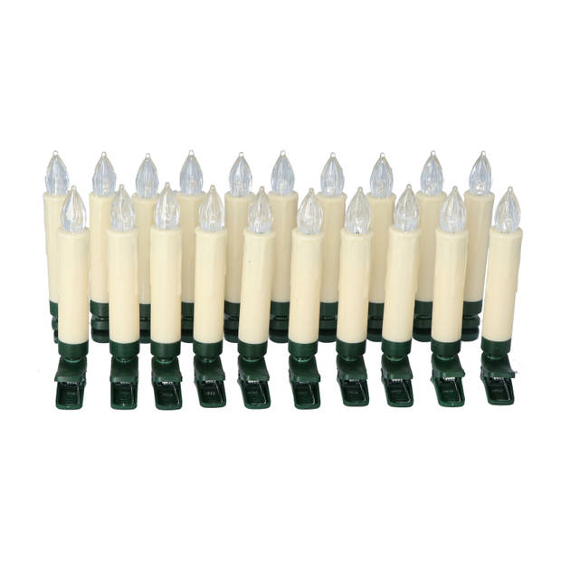 4goodz 20 stuks Draadloze LED Kerstverlichting met Timer - Warm wit