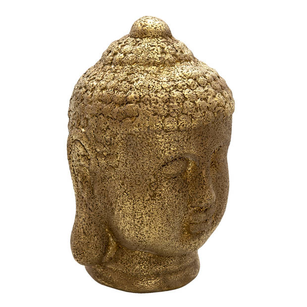 Clayre & Eef Goude Decoratie hoofd Boeddha 14*14*23 cm 6CE1304