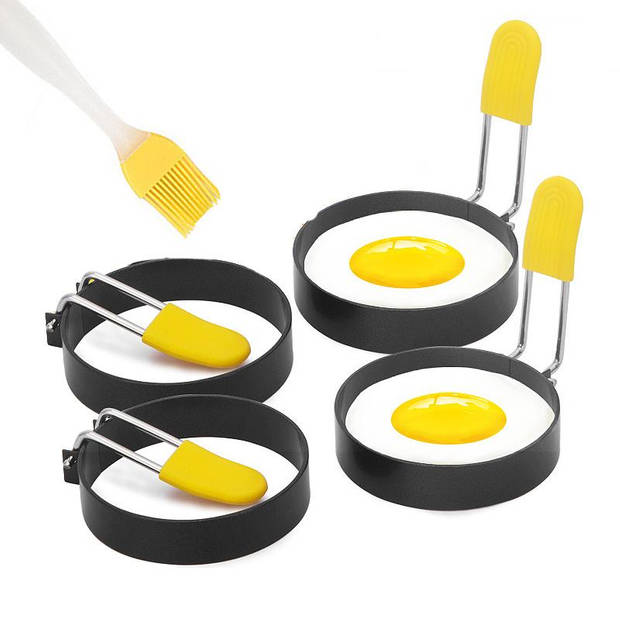 Ei Ringen set 4delig Pancake vorm set Pannenkoekjes maker