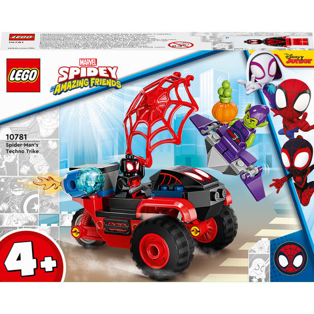 Lego Marvel Spiderman Miles Morales: Spider-Mans tech driewieler 10781
