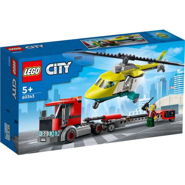 LEGO CITY Reddingshelikopter transport - 60343