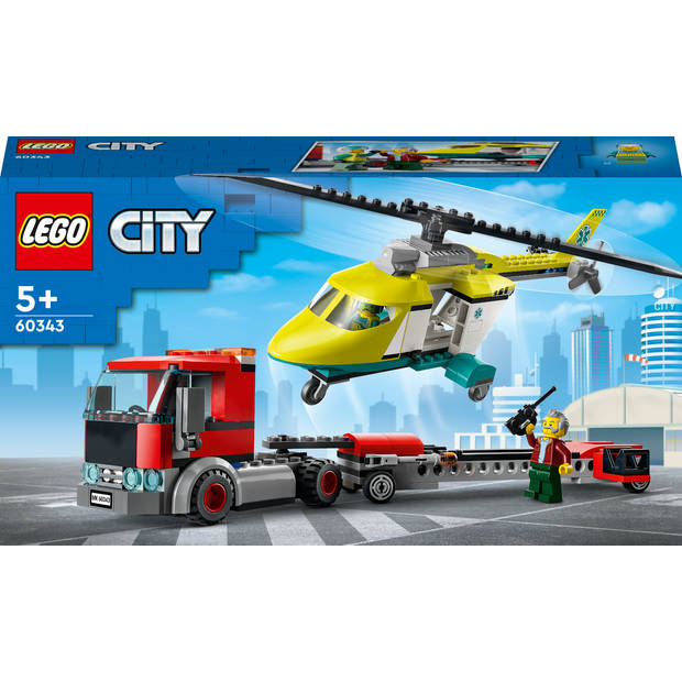 LEGO CITY Reddingshelikopter transport - 60343