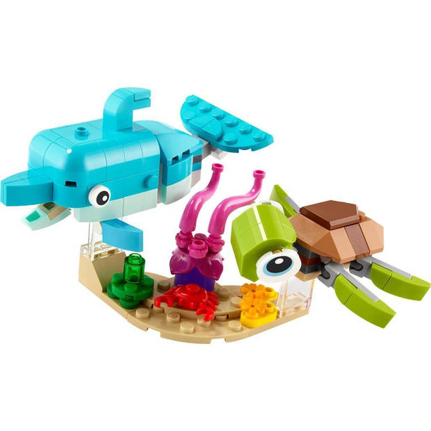 LEGO Creator 3in1 dolfijn en schildpad set 31128