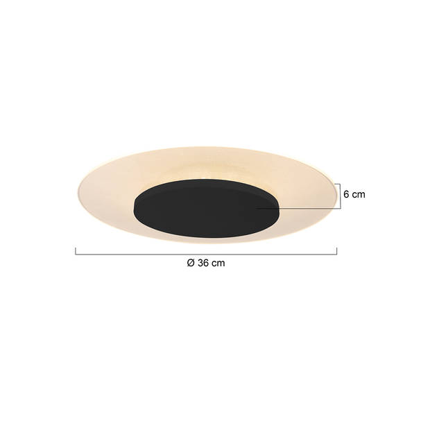 Steinhauer Plafondlamp LED 7798zw zwart