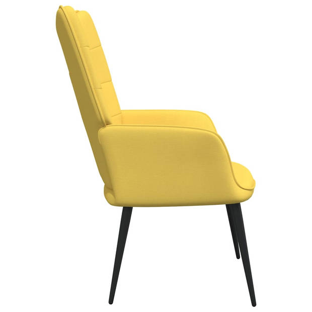 The Living Store Relaxstoel - Relaxfauteuil - Mosterdgeel - 61x70x96.5 cm