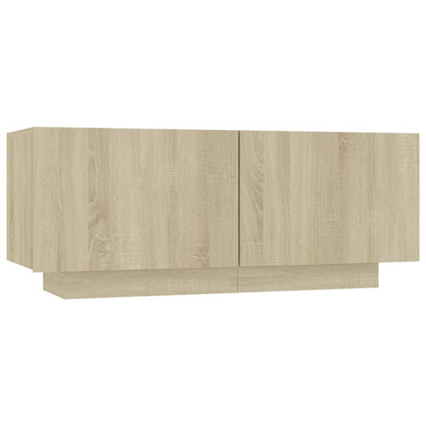 vidaXL Tv-meubel 100x35x40 cm bewerkt hout sonoma eikenkleurig