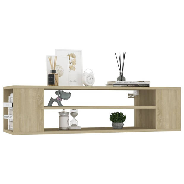 vidaXL Tv-hangmeubel 100x30x26,5 cm bewerkt hout sonoma eikenkleurig