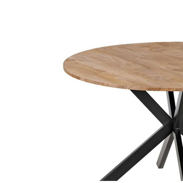 Eettafel rond Ronsi bruin 120cm ronde tafel