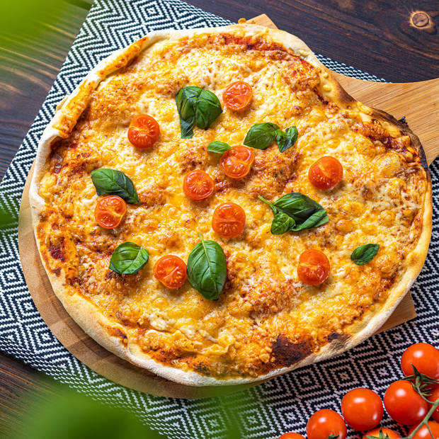 Decopatent® Bamboe Pizzaschep voor Pizza's Ø30 Cm - Pizzaplank met
