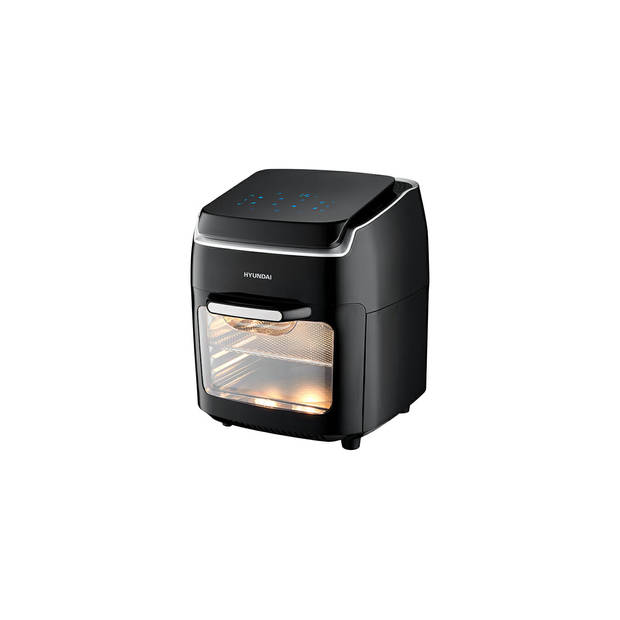 Hyundai Electronics - Airfryer oven / Hete Luchtfriteuse - 12 Liter - Zwart Zilver