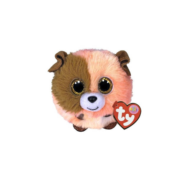 Ty - Knuffel - Teeny Puffies - Rainbow Poodle & Mandarin Dog