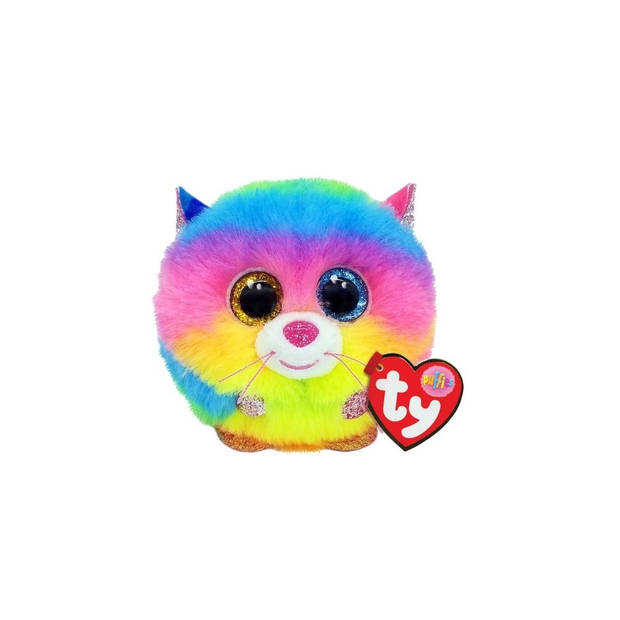 Ty - Knuffel - Teeny Puffies - Owel Owl & Gizmo Cat