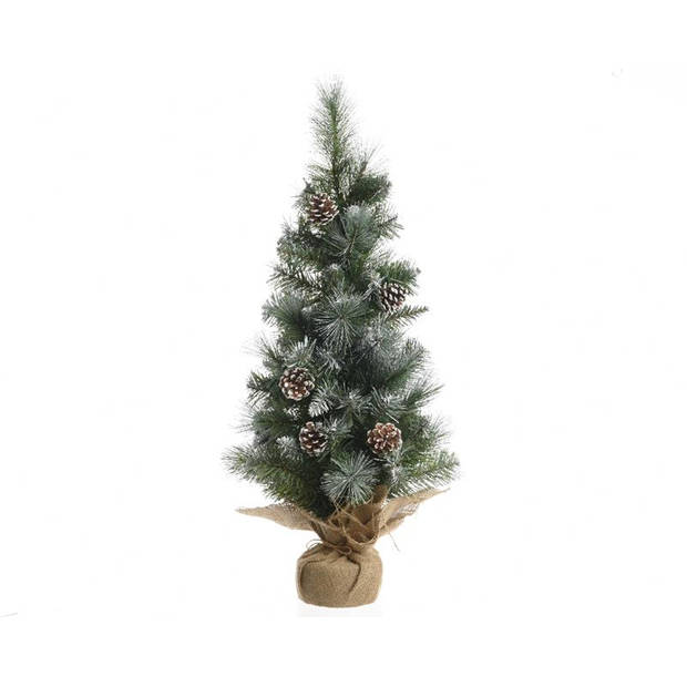 Kerstboom frosted 60cm met deco