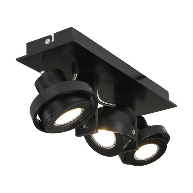 Steinhauer Spot quatro 3 lichts LED 7551 zwart