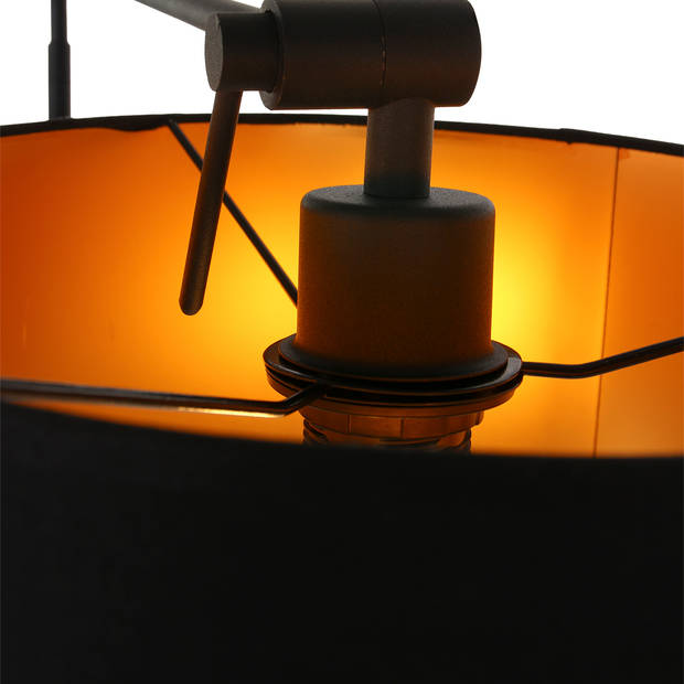 Anne Light & home Vloerlamp linstrom 2132zw zwart