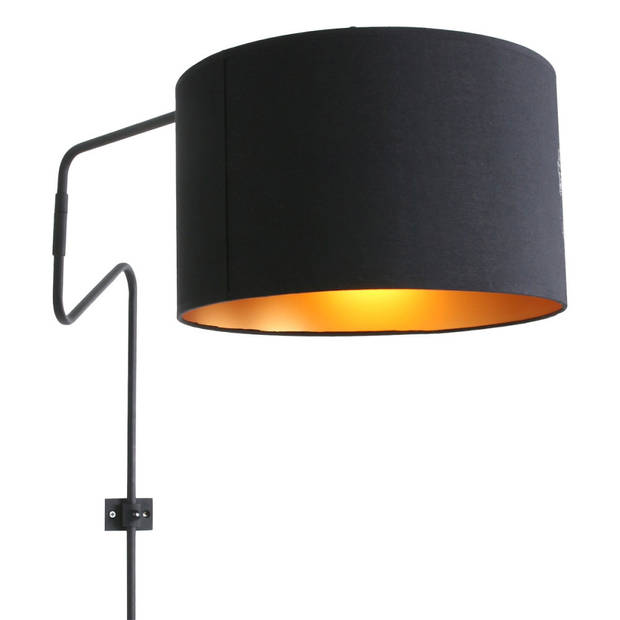 Anne Light & home Wandlamp anne linstrom 2131zw staal