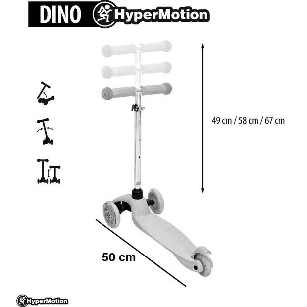 Step 3 wielen - HyperMotion DINO - kind loopfiets scooter stepjes