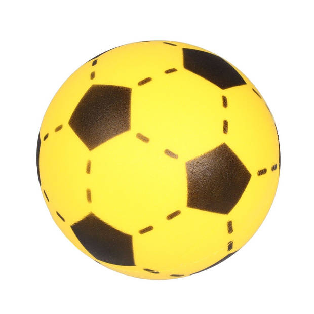 Soft foam zachte voetbal Geel - 20cm