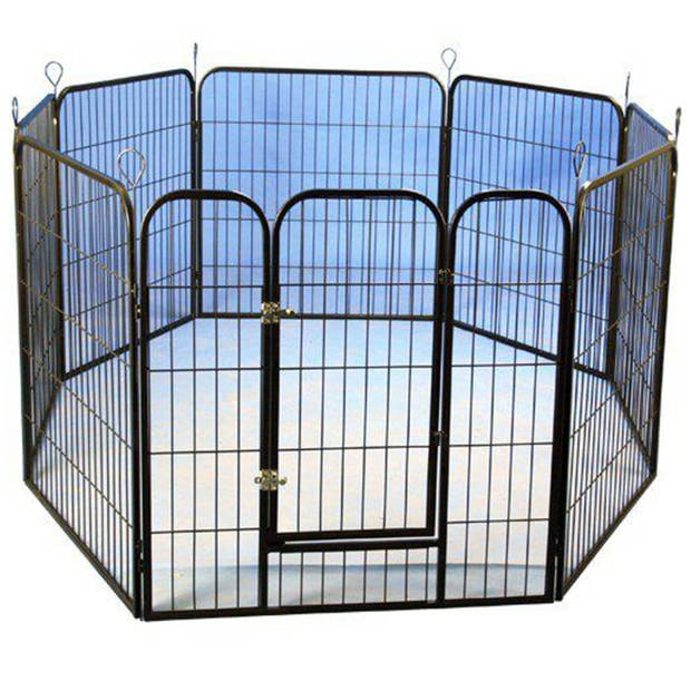 @Pet Puppyren modulair 79x81 cm zwart