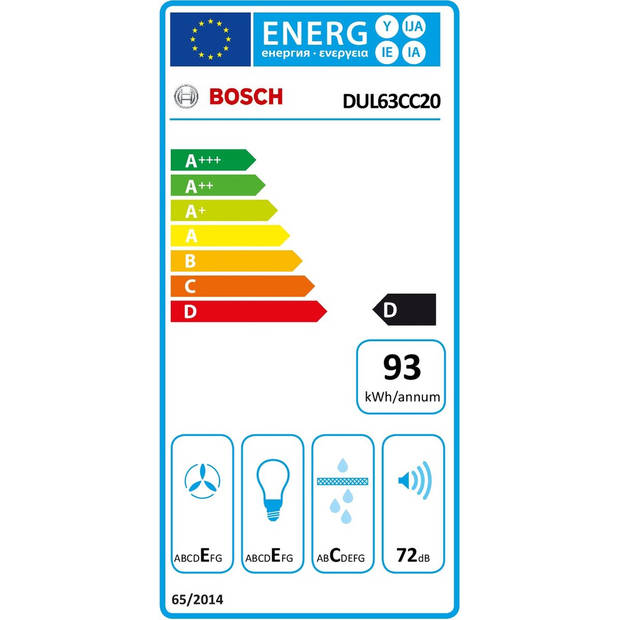 Bosch DUL63CC20 - Serie 4 - Afzuigkap - Onderbouw