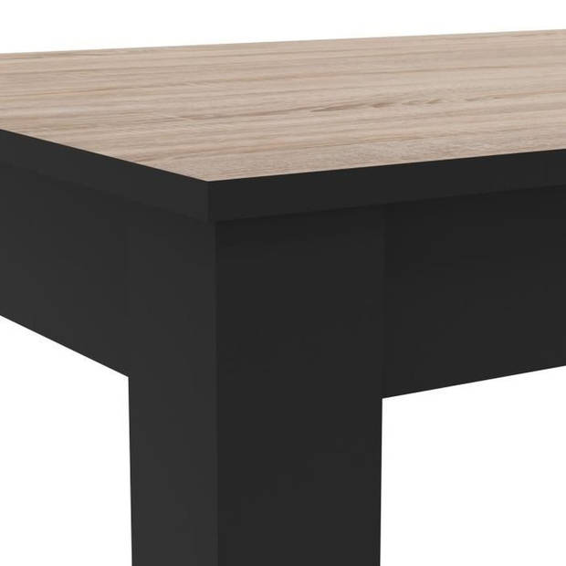 Eettafel - Geborsteld eiken decor - L 138,4 x D 90 x H 77,1 cm - WAYNE