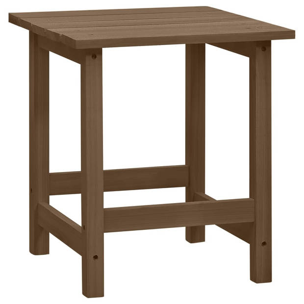 vidaXL Tuinstoel Adirondack met tafel massief vurenhout bruin