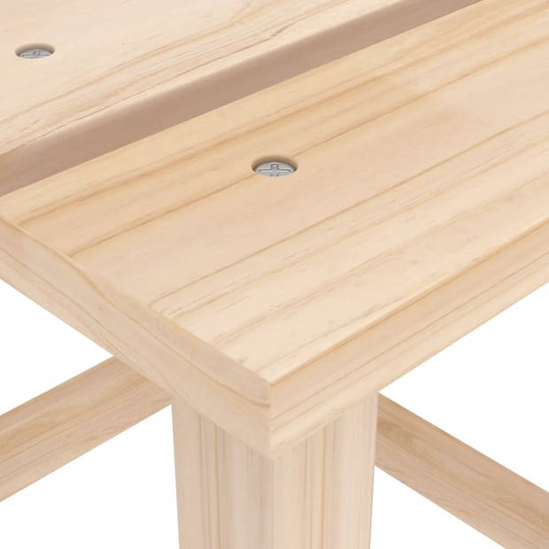 vidaXL Tuinstoel Adirondack met tafel massief vurenhout