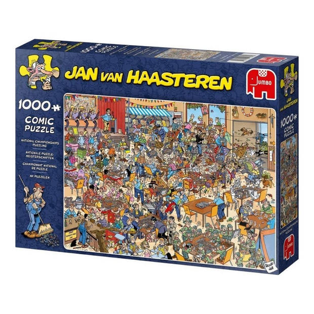 Jan van Haasteren - Puzzelset - NK Puzzelen 1000 stukjes & Bijna Klaar? 1000 stukjes