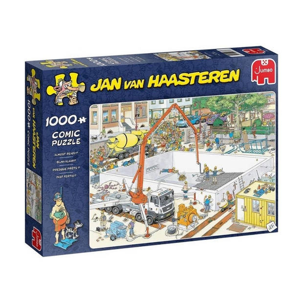 Jan van Haasteren - Puzzelset - NK Puzzelen 1000 stukjes & Bijna Klaar? 1000 stukjes