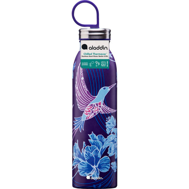 Aladdin - Chilled Thermavac Drinkfles 550 ml - X Naito Riverside Indigo - Roestvast Staal - Multicolor