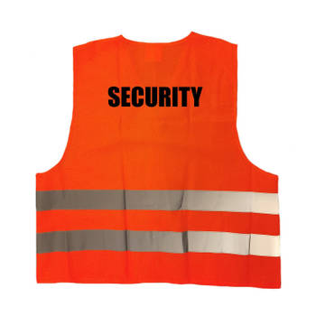 Oranje veiligheidsvest security / beveiliger voor volwassenen - Veiligheidshesje