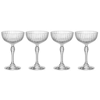 Bormioli Rocco Cocktailglazen America 20's - 220 ml - 4 stuks