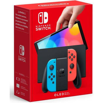 Nintendo Switch-console (OLED-model): nieuwe versie, intense kleuren, 7-inch scherm - met een Joy-Con Neon