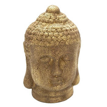 Clayre & Eef Goude Decoratie hoofd Boeddha 14*14*23 cm 6CE1304