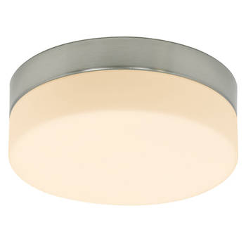 Steinhauer Plafondlamp ceiling and wall IP44 LED 1364st staal