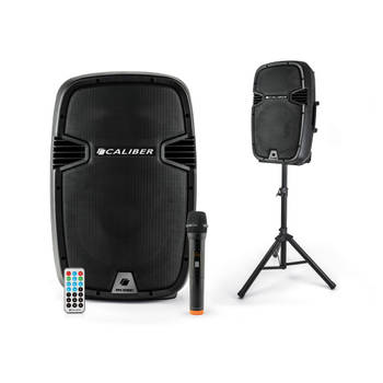Caliber Party Large Bluetooth Party Speaker - Karaoke Set - 250 Watt - Incl Afstandsbediening en Standaard (HPA605BT)