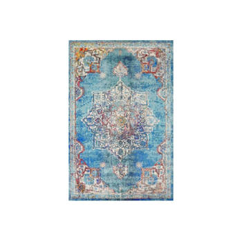 Vloerkleed vintage 200x300cm blauw perzisch oosters tapijt