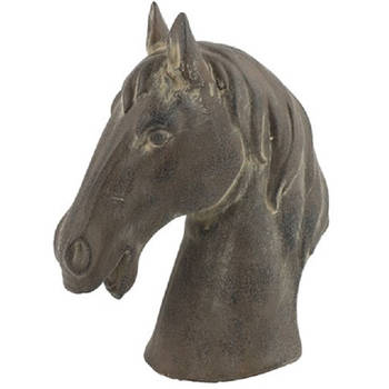 TOM ornament paard Jaimy 11,5 x 29,5 cm keramiek bruin