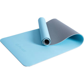 Pure2Improve yogamat 173 x 58 cm elastomeer/rubber blauw