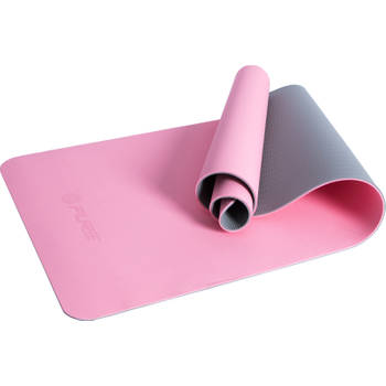 Pure2Improve yogamat 173 x 58 cm elastomeer/rubber roze