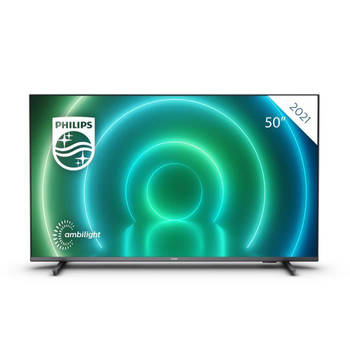 PHILIPS UHD 4K LED TV - 50 (126cm) - Ambilight 3 kanten - Android TV - Dolby Vision - Dolby Atmos geluid - 4 x HDMI