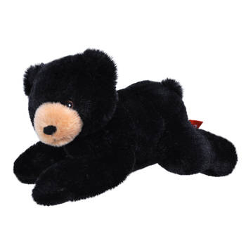 Pluche knuffel dieren Eco-kins zwarte beer van 22 cm - Knuffelberen