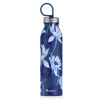 Aladdin - Chilled Thermavac Drinkfles 550 ml - X Naito Lotus Navy - Roestvast Staal - Multicolor