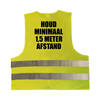3x stuks gele veiligheidsvest 1,5 meter afstand werkkleding voor volwassenen - Veiligheidshesje