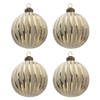 Clayre & Eef Goude Doos kerstballen Ø 8 cm (set 4) 6GL3297