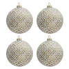 Clayre & Eef Goude Doos kerstballen Ø 10 cm (set 4) 6GL3291