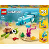 LEGO Creator 3in1 dolfijn en schildpad set 31128