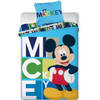 Disney Mickey Mouse Dekbedovertrek Blocks - Eenpersoons - 140 x 200 cm - Polyester