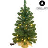 Kerstboom Excellent Trees® LED Jarbo 90 cm met verlichting - Kunstkerstboom met LED Verlichting - 80 Lampjes