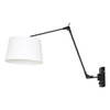 Steinhauer Wandlamp prestige chic 8187 zwart kap linnen wit